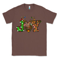 Chestnut Christmas Joy Reindeer Classic Tee - RanaPortraitStore