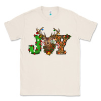 Natural Christmas Joy Reindeer Classic Tee - RanaPortraitStore