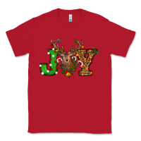 Red Christmas Joy Reindeer Classic Tee - RanaPortraitStore