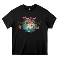 Black Wild Soul Heavy Core Tee - JahusDesignShop