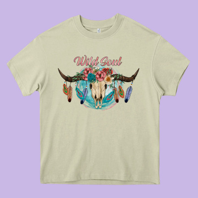 Wild Soul Heavy Core Tee Designed By Jahusdesignshop