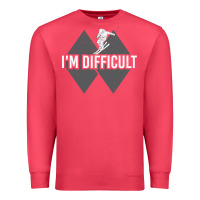 Cardinal I'm Difficult Double Black Diamond Skiing Premium Sweatshirt - longCreatives
