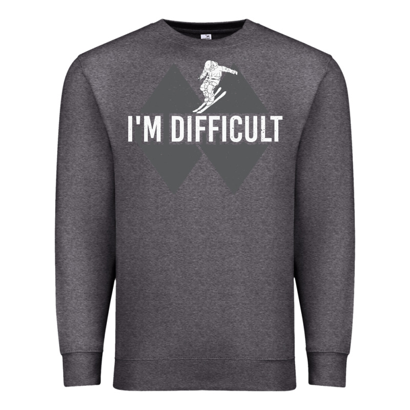 I'm Difficult Double Black Diamond Skiing Premium Sweatshirt by longCreatives | Teevron