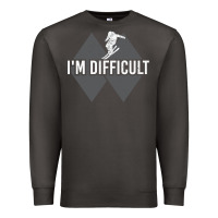 Smoke I'm Difficult Double Black Diamond Skiing Premium Sweatshirt - longCreatives
