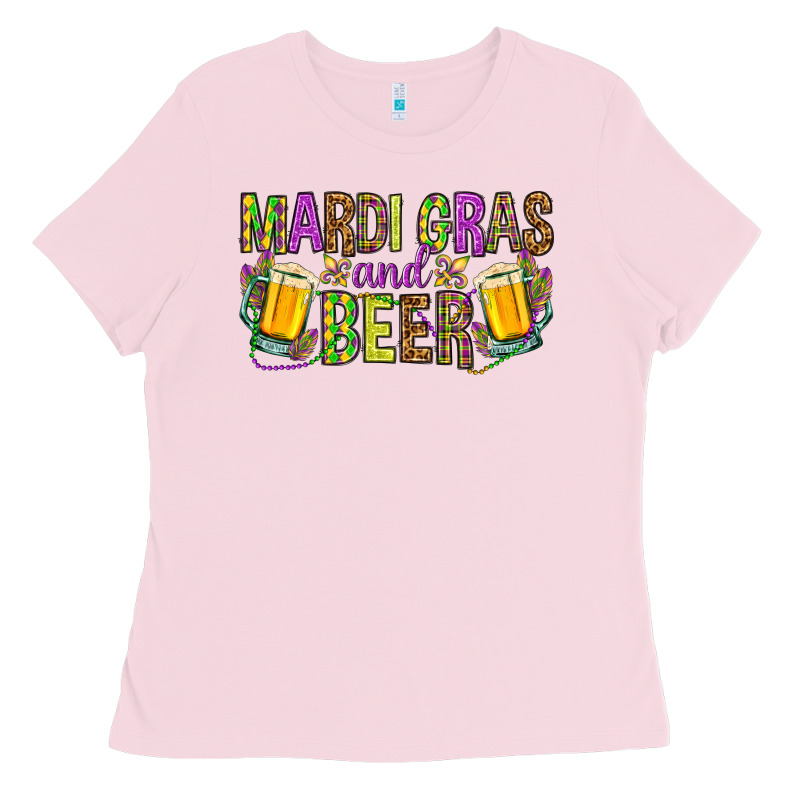 Mardi Gras And Beer Hjf Ladies Tee by HowdyJamesFarm | Teevron