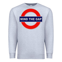 Heather Grey Mind The Gap Premium Sweatshirt - longCreatives