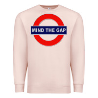 Pale Pink Mind The Gap Premium Sweatshirt - longCreatives
