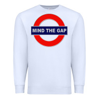 White Mind The Gap Premium Sweatshirt - longCreatives