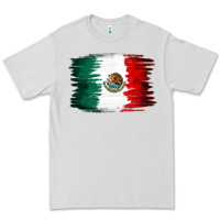 Dove Grey Mexican flag Premium Tee - NancyCooperArtShop