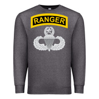 Charcoal Heather Ranger and Airborne Master Premium Sweatshirt - longCreatives