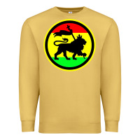 Antique Gold Rasta Lion Premium Sweatshirt - longCreatives