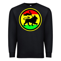 Black Rasta Lion Premium Sweatshirt - longCreatives