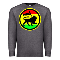 Charcoal Heather Rasta Lion Premium Sweatshirt - longCreatives
