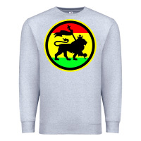Heather Grey Rasta Lion Premium Sweatshirt - longCreatives