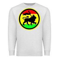 Oatmeal Heather Rasta Lion Premium Sweatshirt - longCreatives