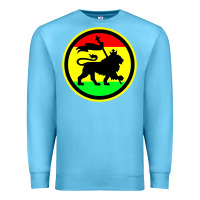 Ocean Blue Rasta Lion Premium Sweatshirt - longCreatives