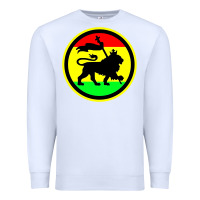 White Rasta Lion Premium Sweatshirt - longCreatives