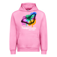 Fuchsia Pink transformada por dios Urban Hoodie - JahusDesignShop