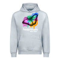Heather Grey transformada por dios Urban Hoodie - JahusDesignShop