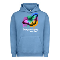 Pigment Pebble Blue transformada por dios Urban Hoodie - JahusDesignShop