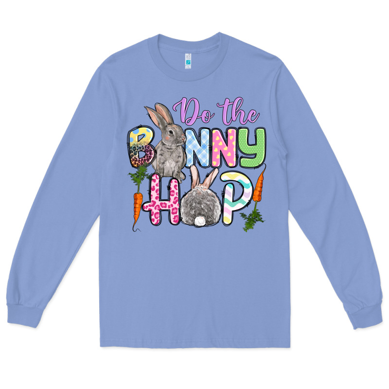 Do The Bunny Hop Easter Long Sleeve Tee by OliviaCreatesArt | Teevron