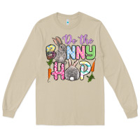 Mushroom Do the bunny hop Easter Long Sleeve Tee - OliviaCreatesArt