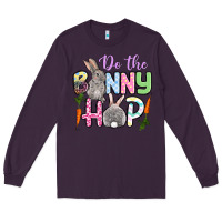Plum Do the bunny hop Easter Long Sleeve Tee - OliviaCreatesArt