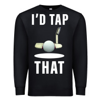 Black I'd Tap That TFunny Golf Premium Sweatshirt - longCreatives