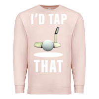 Pale Pink I'd Tap That TFunny Golf Premium Sweatshirt - longCreatives