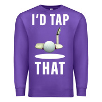 Purple I'd Tap That TFunny Golf Premium Sweatshirt - longCreatives
