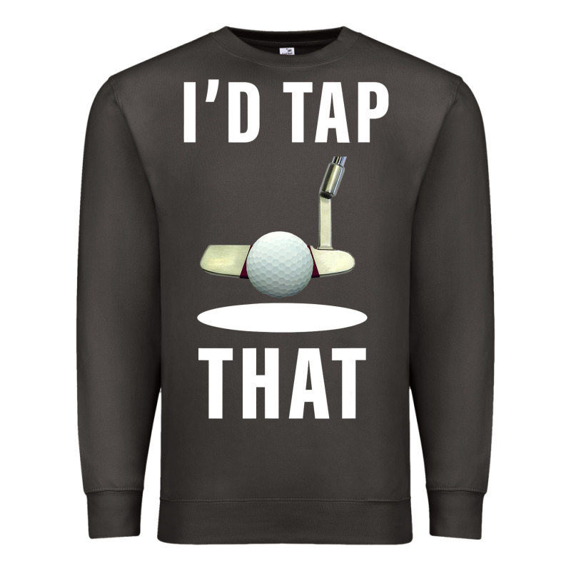 I'd Tap That Tfunny Golf Premium Sweatshirt by longCreatives | Teevron