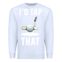 White I'd Tap That TFunny Golf Premium Sweatshirt - longCreatives