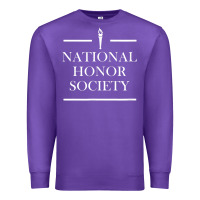Purple National Honor Society Torch Premium Sweatshirt - longCreatives