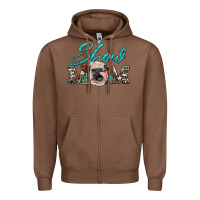 Chestnut show mom aztec cowhide heifer Zipper Hoodie - Artiststas