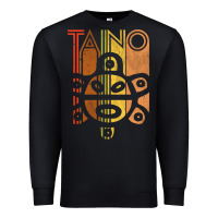 Black Taino Sun Boricua Vintage Taino Gift of Puerto Rico Premium Sweatshirt - longCreatives