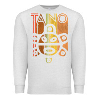 Oatmeal Heather Taino Sun Boricua Vintage Taino Gift of Puerto Rico Premium Sweatshirt - longCreatives