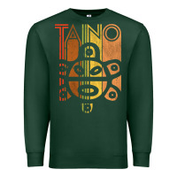 Sports Green Taino Sun Boricua Vintage Taino Gift of Puerto Rico Premium Sweatshirt - longCreatives
