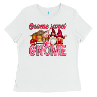 White Gnome sweet gnome Valentine's Day Ladies Tee - HowdyJamesFarm