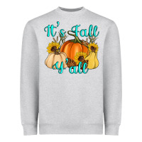 Heather Grey it's fall y'all Heavyweight Sweatshirt - Artiststas