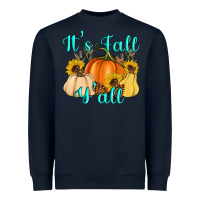 Navy it's fall y'all Heavyweight Sweatshirt - Artiststas