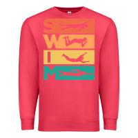 Cardinal Retro Vintage Swimming Gift For Swimmers Premium Sweatshirt - longCreatives