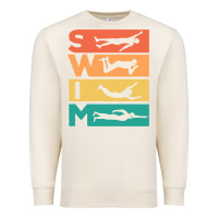 Sandshell Retro Vintage Swimming Gift For Swimmers Premium Sweatshirt - longCreatives