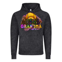 Vintage Black softball grandma Vintage Hoodie - OliviaCreatesArt