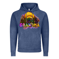 Vintage Denim softball grandma Vintage Hoodie - OliviaCreatesArt