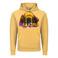 Vintage Mustard softball grandma Vintage Hoodie - OliviaCreatesArt