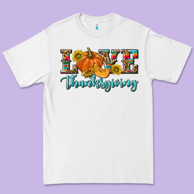 Love Thanksgiving Premium Tee Designed By Texasbilliewilder