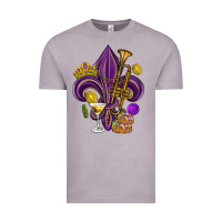 Vintage Zinc Fleur de lis Mardi Gras Vintage Tee - HowdyJamesFarm