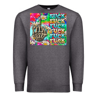 Charcoal Heather fuck everything skeletons Premium Sweatshirt - AdoDesignShop