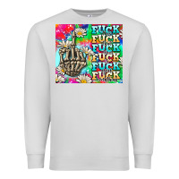 Dove Grey fuck everything skeletons Premium Sweatshirt - AdoDesignShop