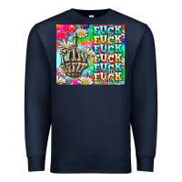 Navy fuck everything skeletons Premium Sweatshirt - AdoDesignShop